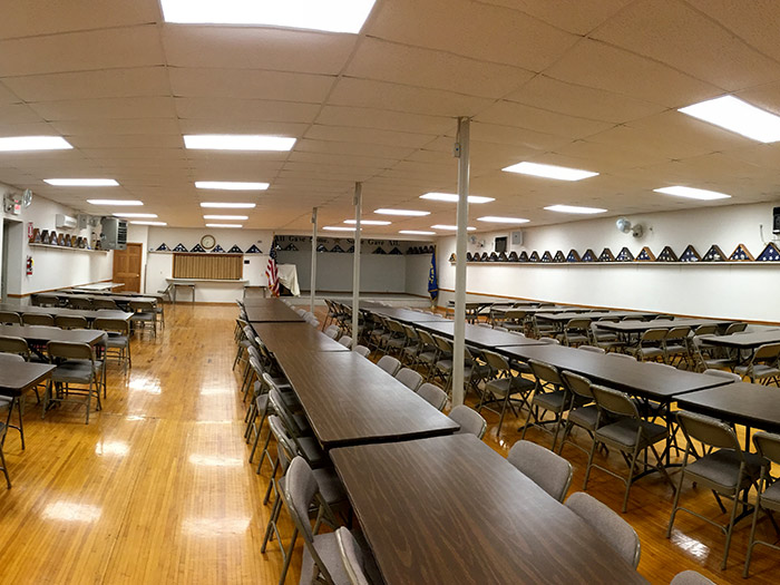 Long shot of Legion Hall