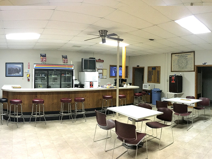 Long shot of bar area